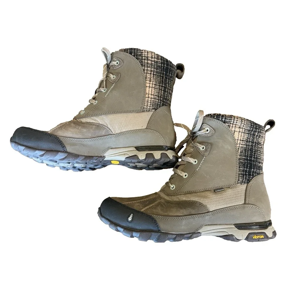 Ahnu Momentum Waterproof Thinsulate Womens 9.5 Lace Up Hiking Rain Boot Vibram